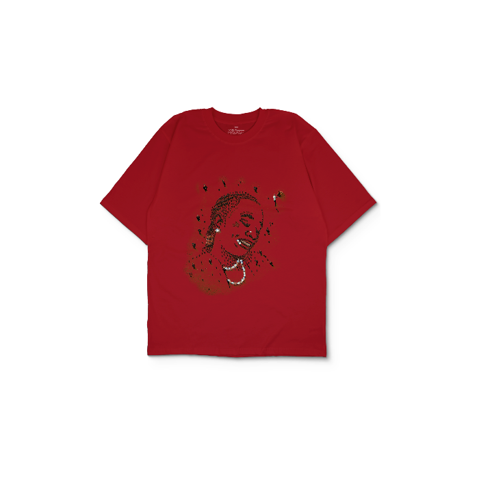 Kendin Tasarla Kırmızı Oversize Tişört