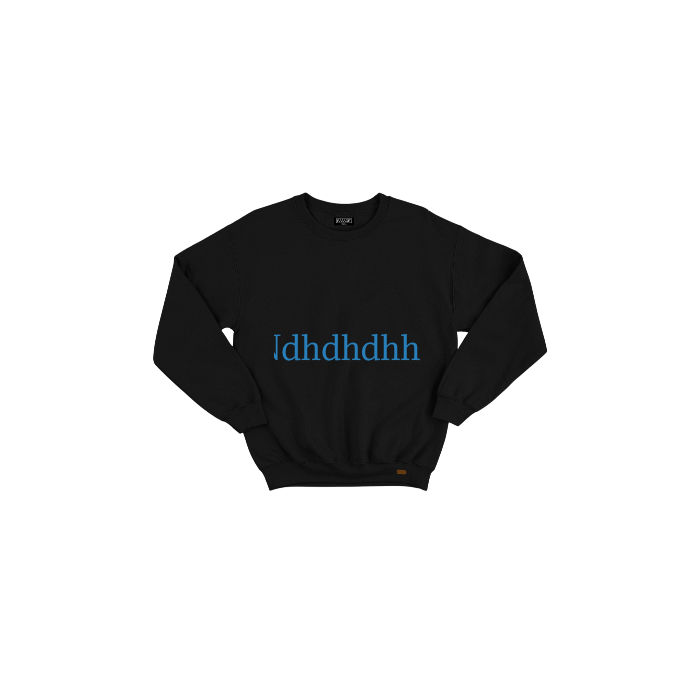 Kendin Tasarla Siyah Oversize Sweatshirt