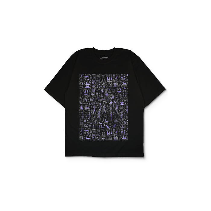 Kendin Tasarla Siyah Oversize Tişört