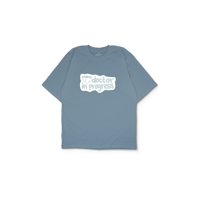 Kendin Tasarla Açık Mavi Oversize Tişört