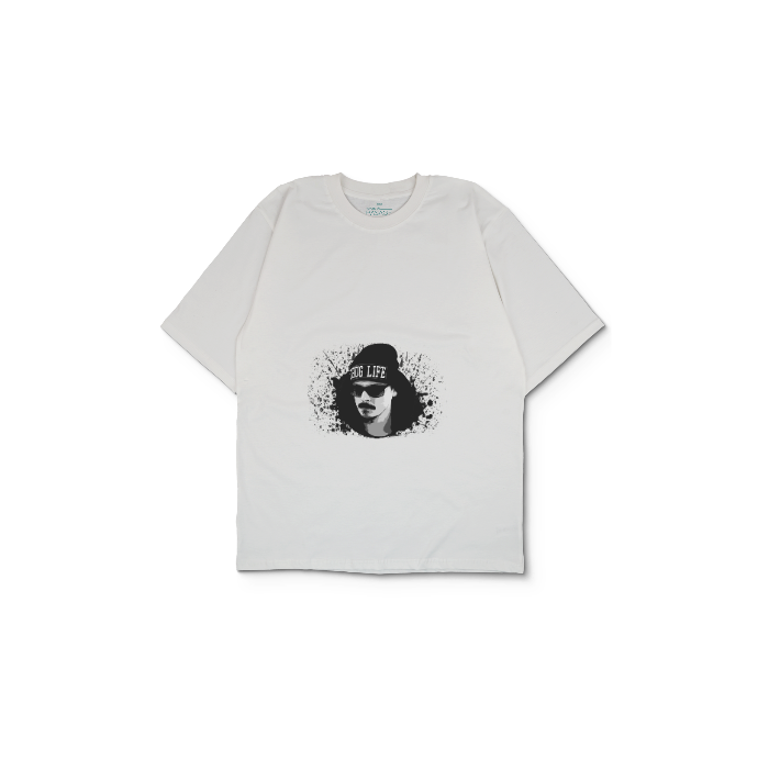 Kendin Tasarla Beyaz Oversize Tişört