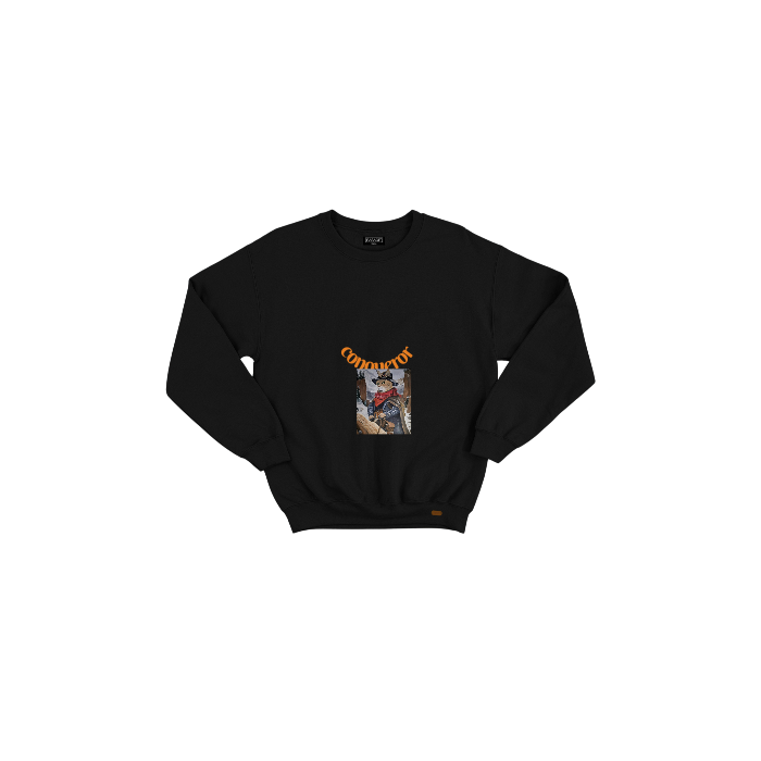 Kendin Tasarla Siyah Oversize Sweatshirt