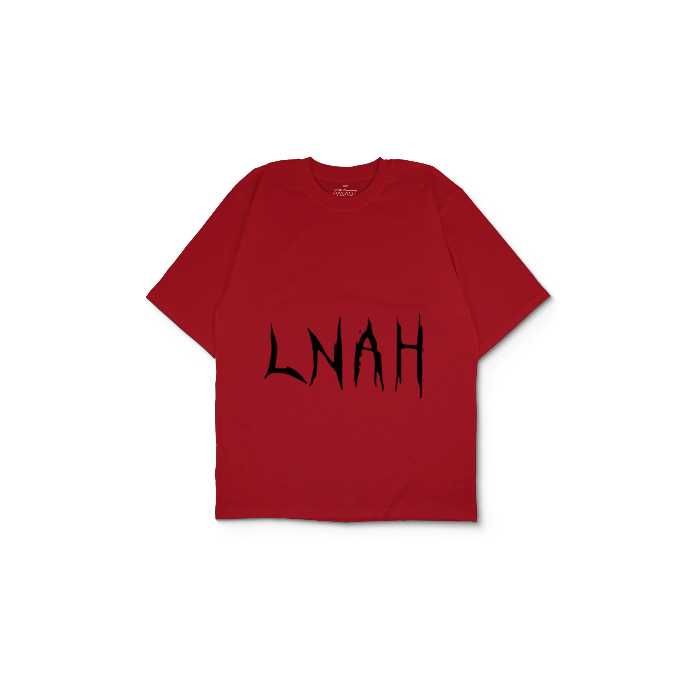 Kendin Tasarla Kırmızı Oversize Tişört