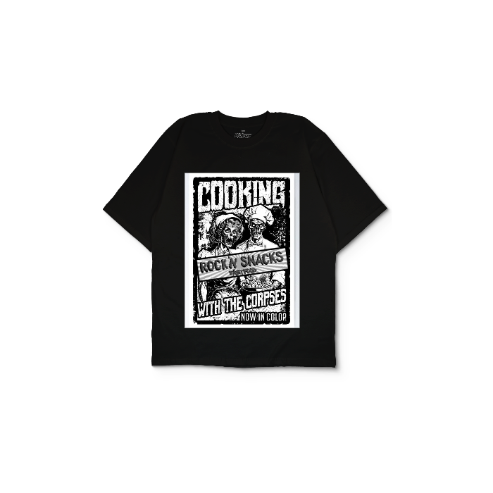 Kendin Tasarla Siyah Oversize Tişört