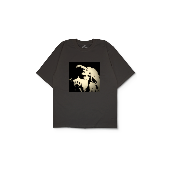 Kendin Tasarla Antrasit Oversize Tişört