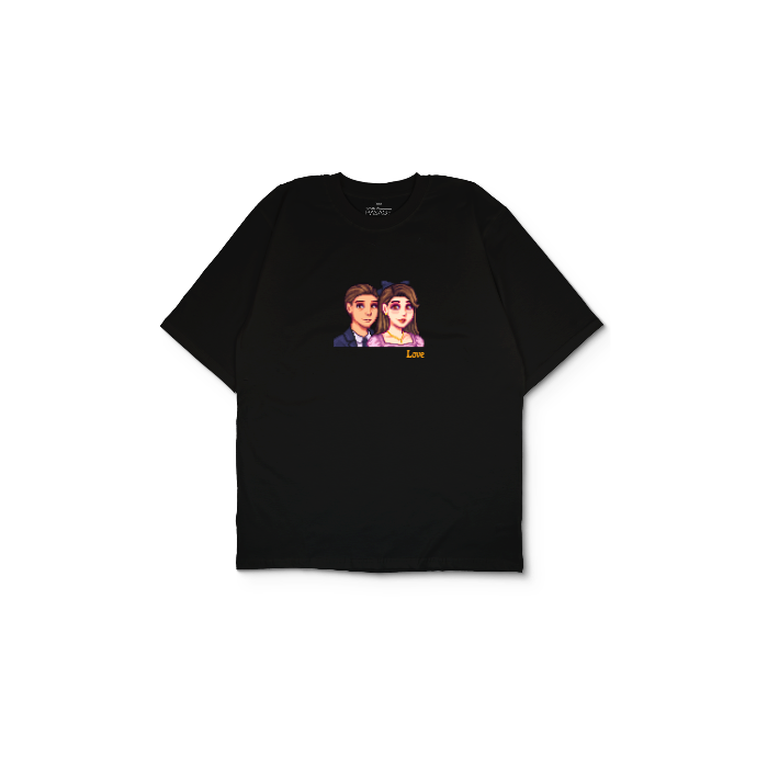 Kendin Tasarla Siyah Oversize Tişört