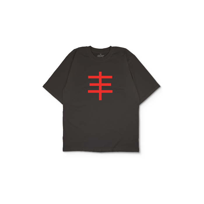 Kendin Tasarla Antrasit Oversize Tişört