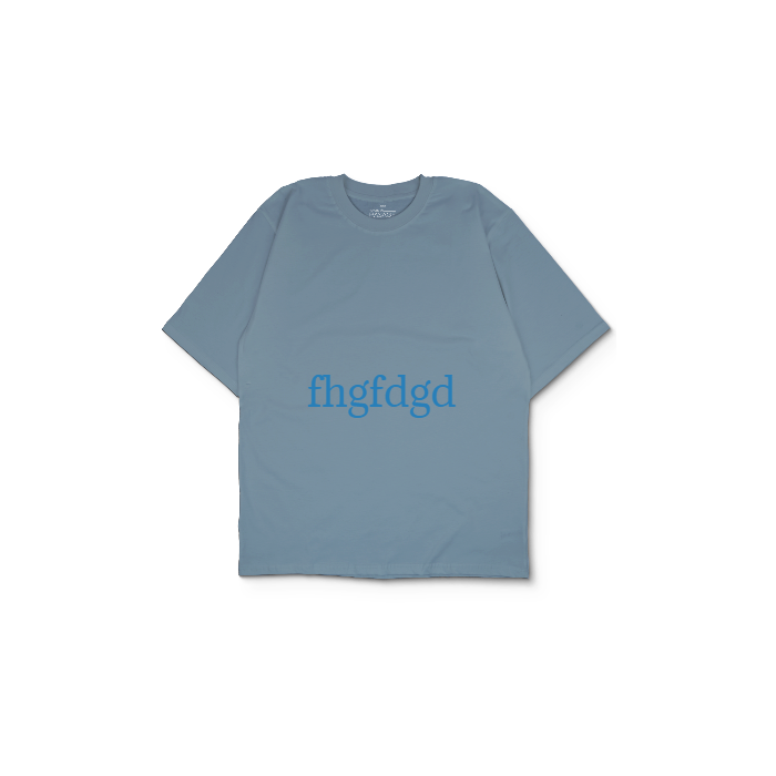 Kendin Tasarla Açık Mavi Oversize Tişört