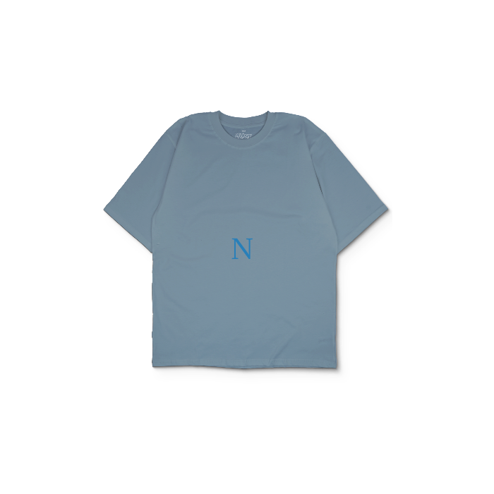 Kendin Tasarla Açık Mavi Oversize Tişört