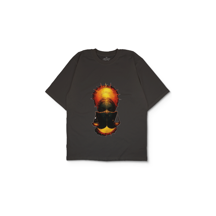 Kendin Tasarla Antrasit Oversize Tişört