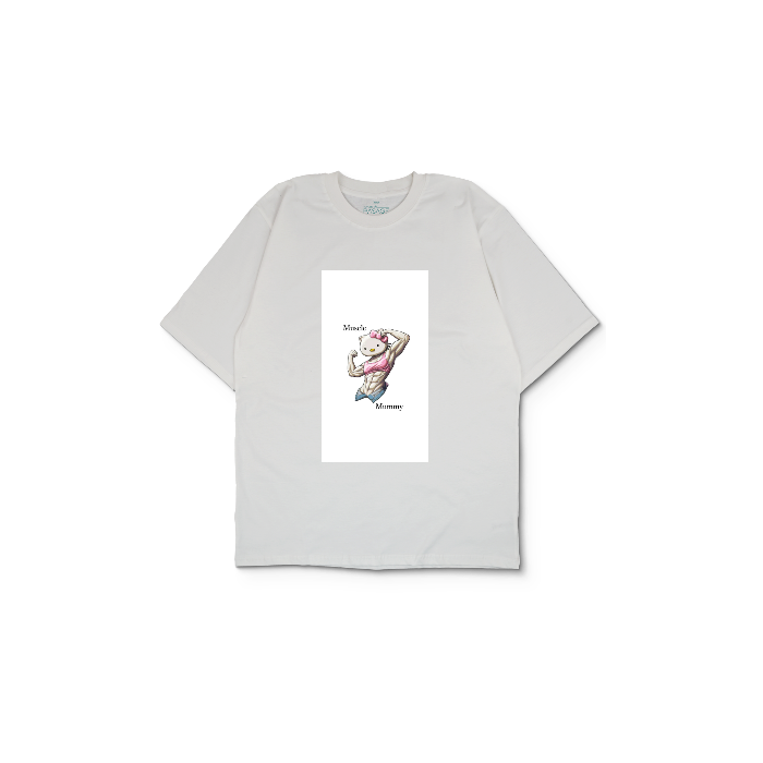 Kendin Tasarla Beyaz Oversize Tişört