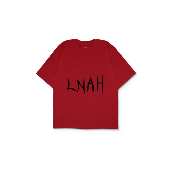 Kendin Tasarla Kırmızı Oversize Tişört