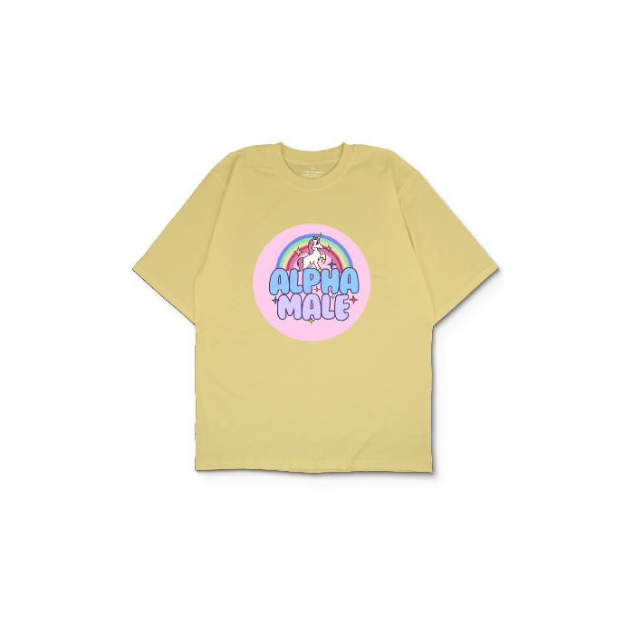 Kendin Tasarla Sarı Oversize Tişört