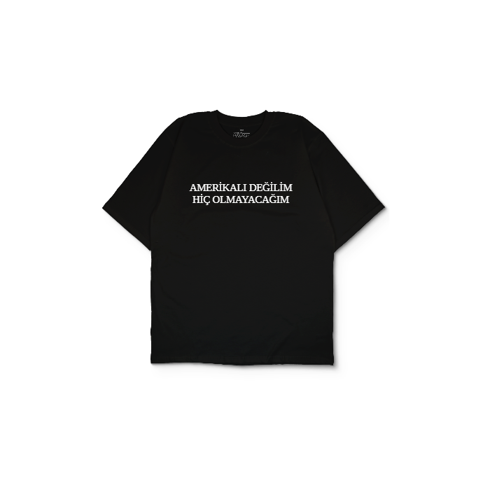 Kendin Tasarla Siyah Oversize Tişört