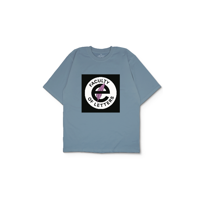 Kendin Tasarla Açık Mavi Oversize Tişört