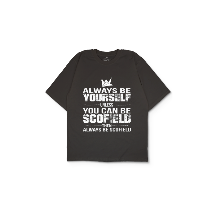 Kendin Tasarla Antrasit Oversize Tişört