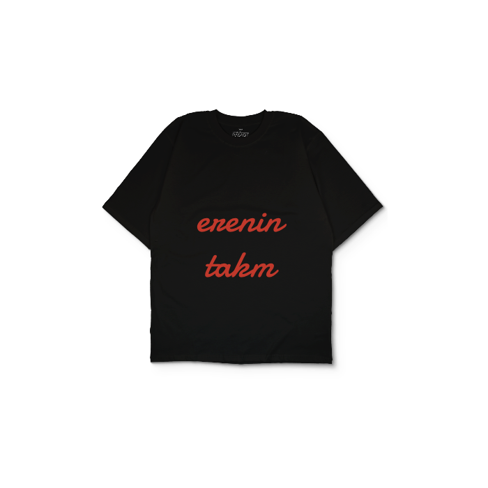 Kendin Tasarla Siyah Oversize Tişört