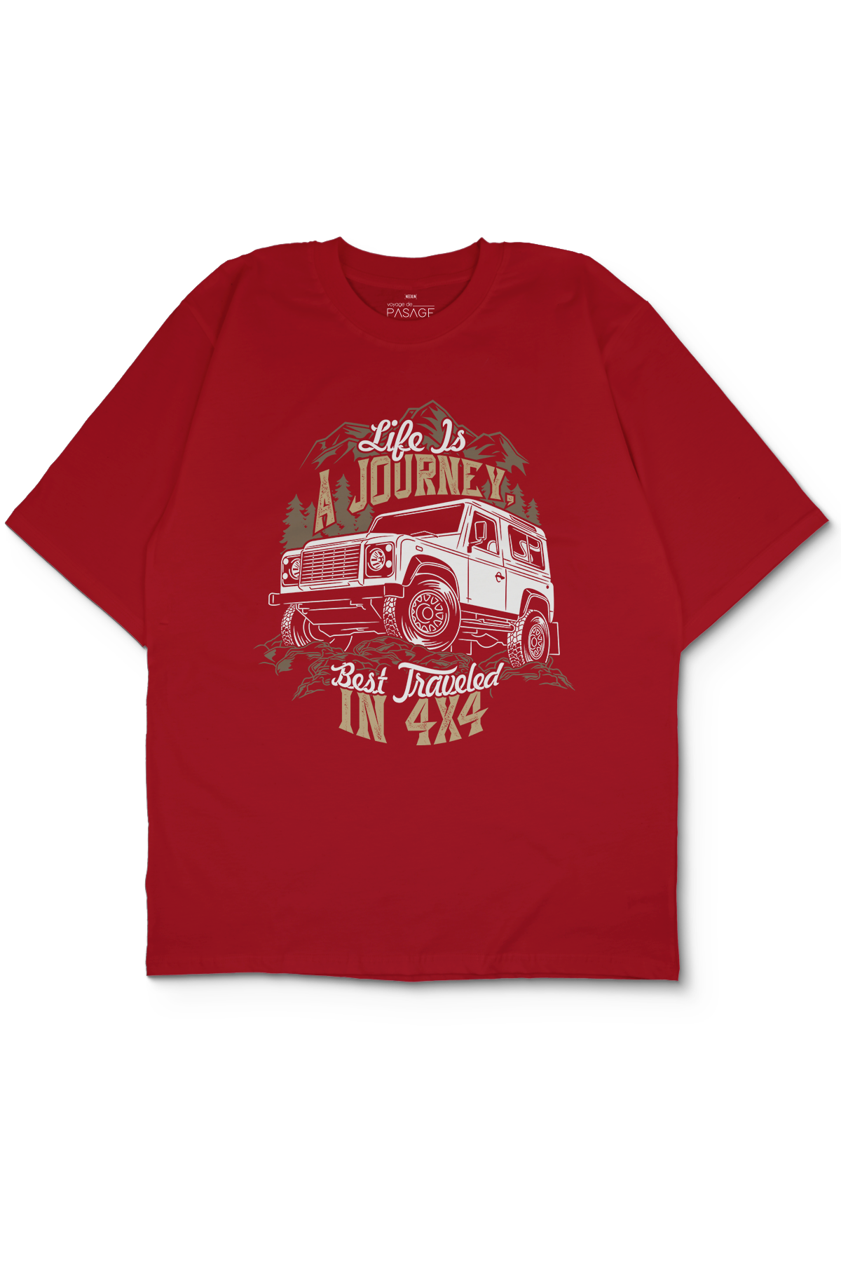 4x4 Offroad Oversize Kadın Tişört