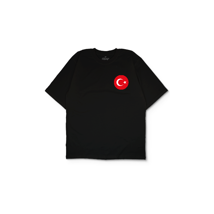 Kendin Tasarla Siyah Oversize Tişört