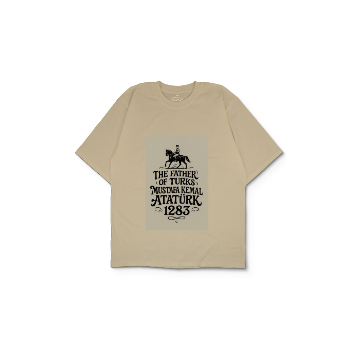 Kendin Tasarla Krem Oversize Tişört