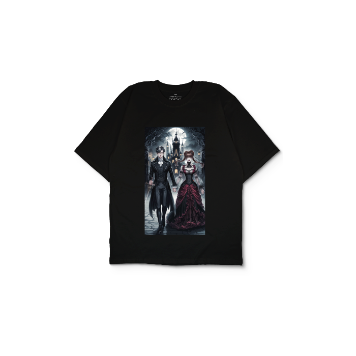 Kendin Tasarla Siyah Oversize Tişört