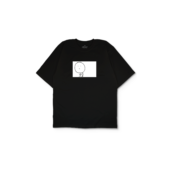 Kendin Tasarla Siyah Oversize Tişört