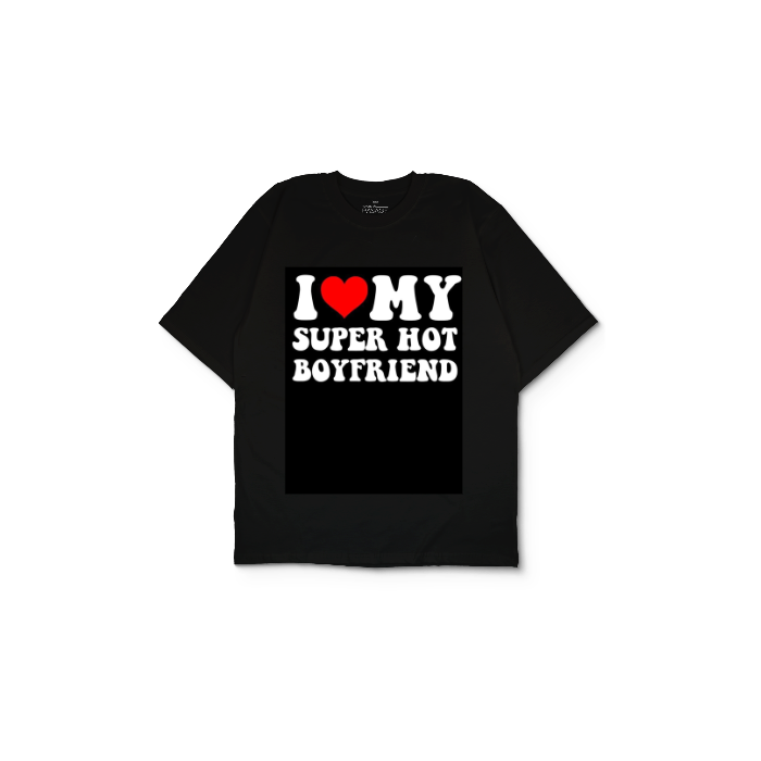 Kendin Tasarla Siyah Oversize Tişört