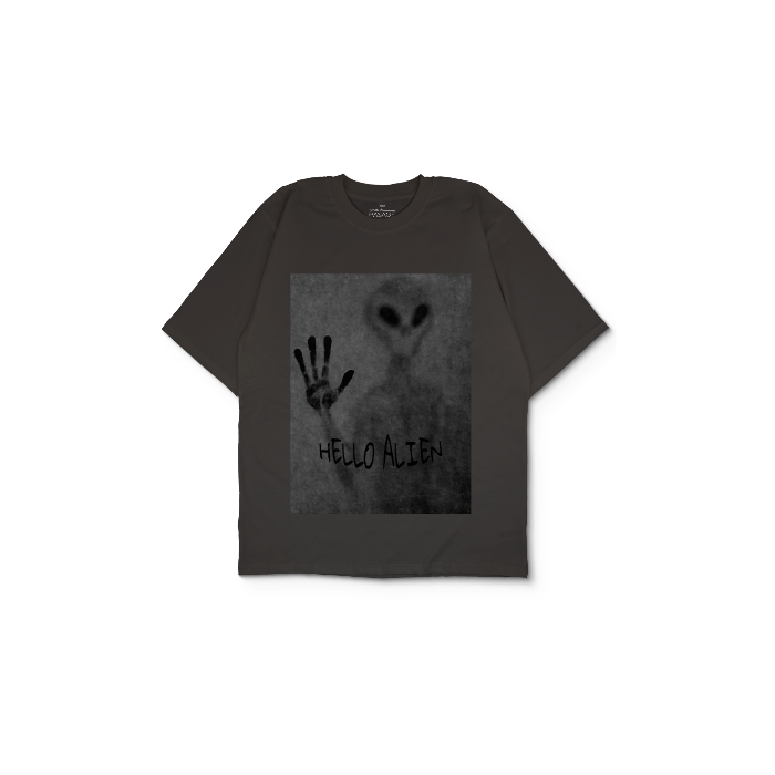 Kendin Tasarla Antrasit Oversize Tişört