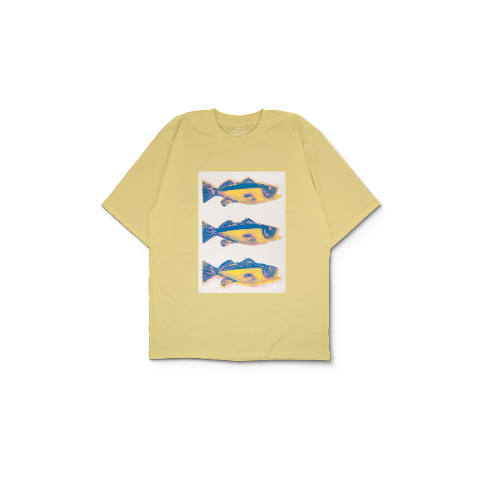 Kendin Tasarla Sarı Oversize Tişört