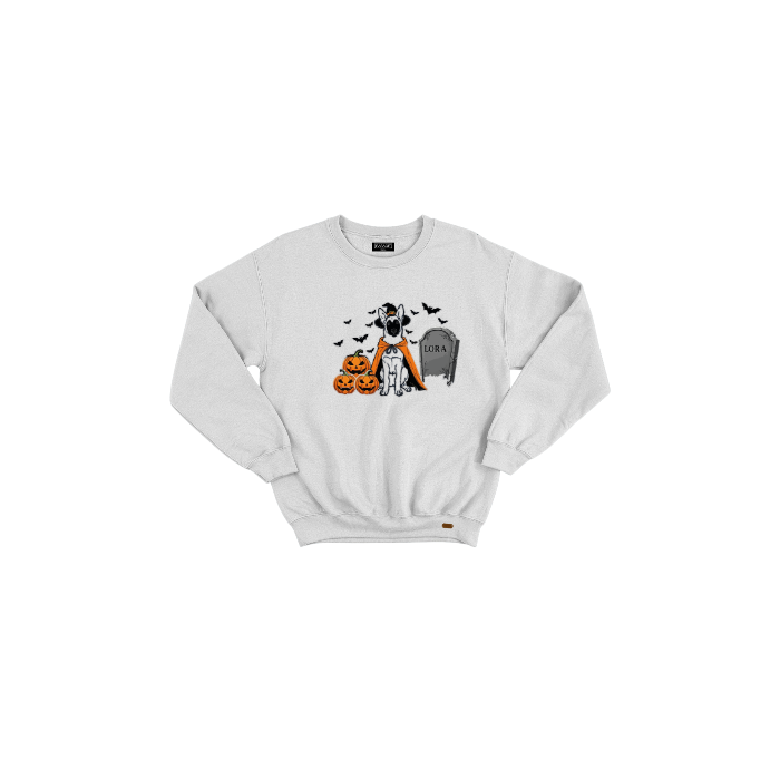 Kendin Tasarla Beyaz Oversize Sweatshirt