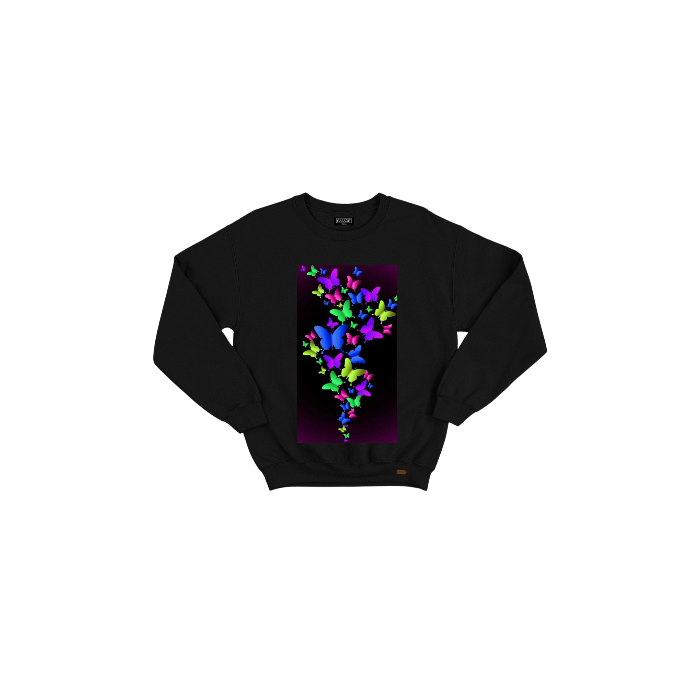 Kendin Tasarla Siyah Oversize Sweatshirt