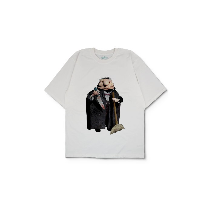 Kendin Tasarla Beyaz Oversize Tişört