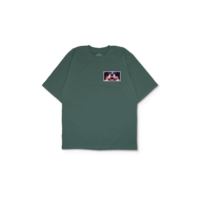 Kendin Tasarla Yeşil Oversize Tişört