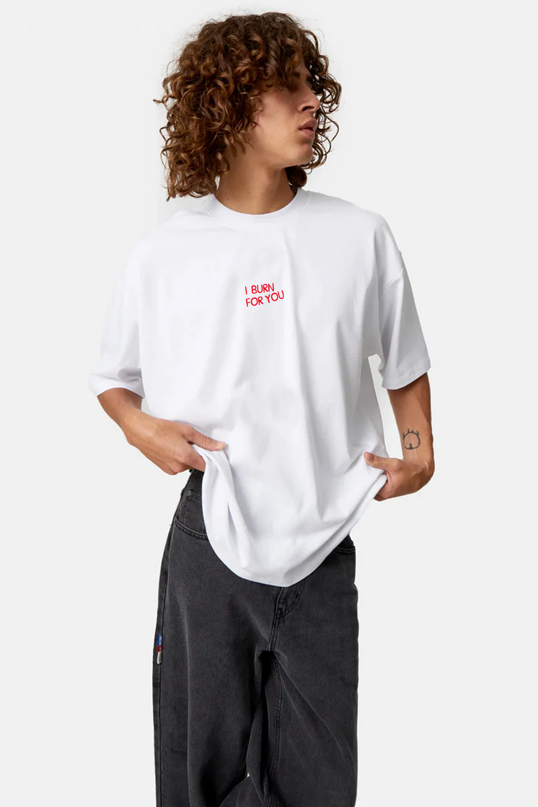 I Burn For You Oversize Erkek Tişört