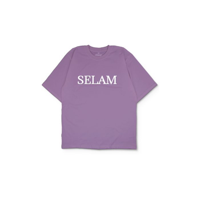 Kendin Tasarla Mor Oversize Tişört