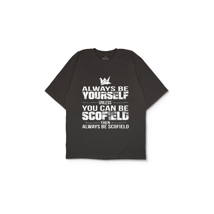 Kendin Tasarla Antrasit Oversize Tişört