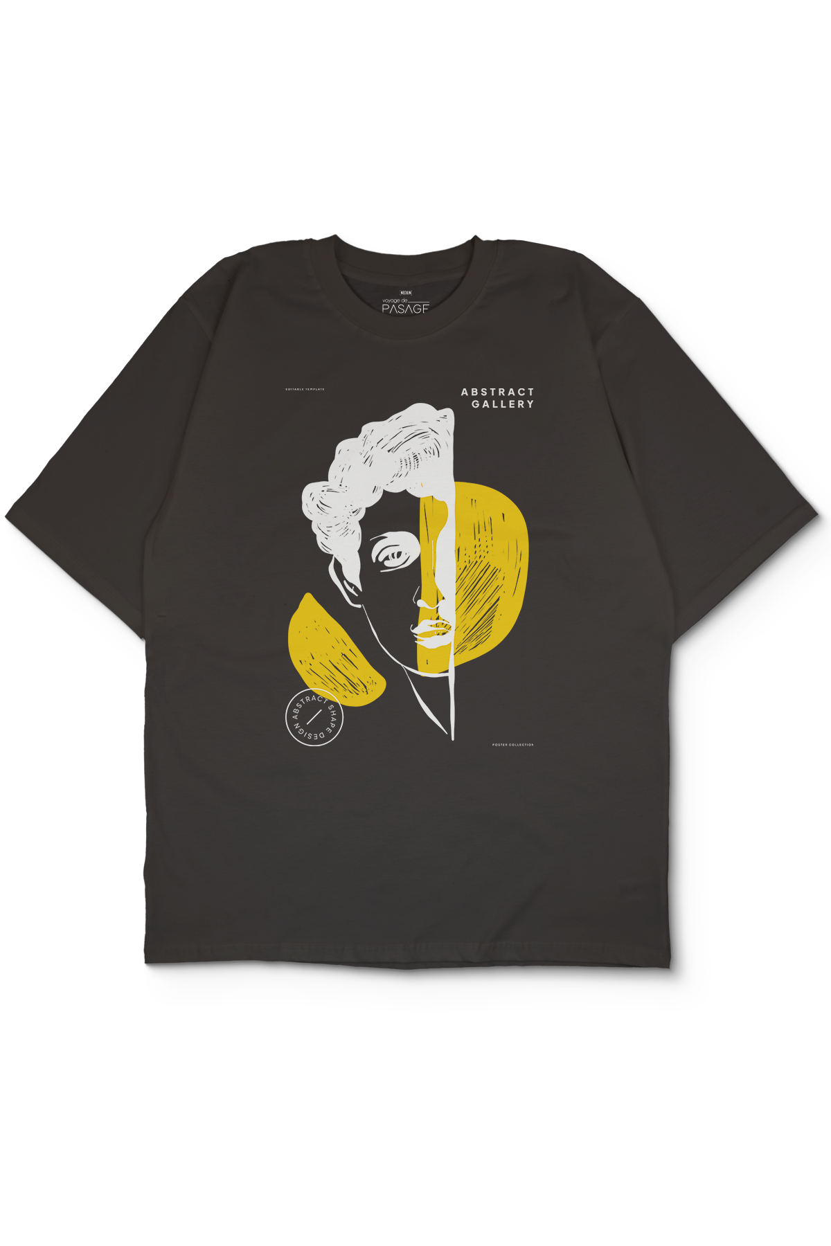 Abstract Gallery Oversize Kadın Tişört