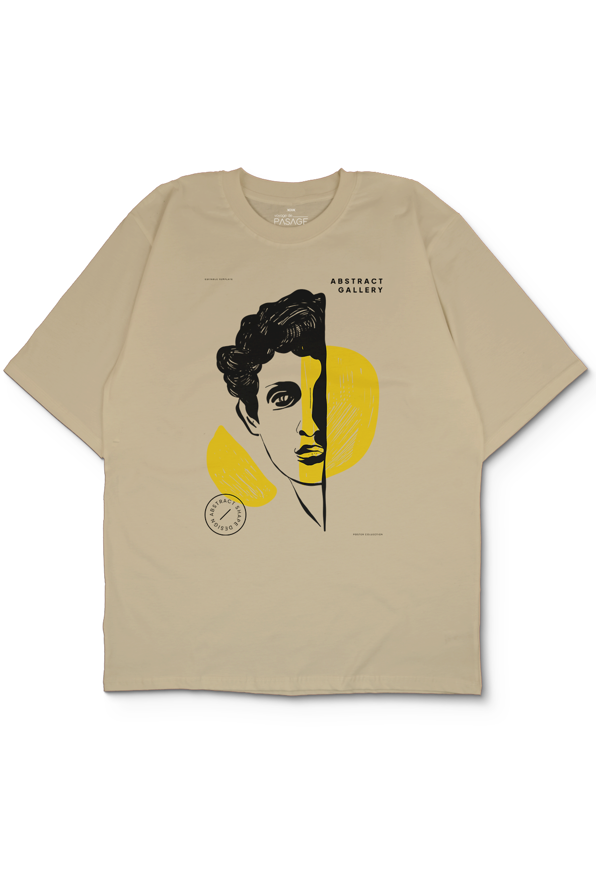 Abstract Gallery Oversize Kadın Tişört
