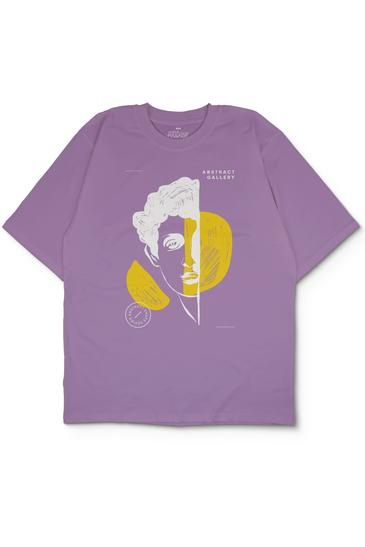 Abstract Gallery Oversize Kadın Tişört