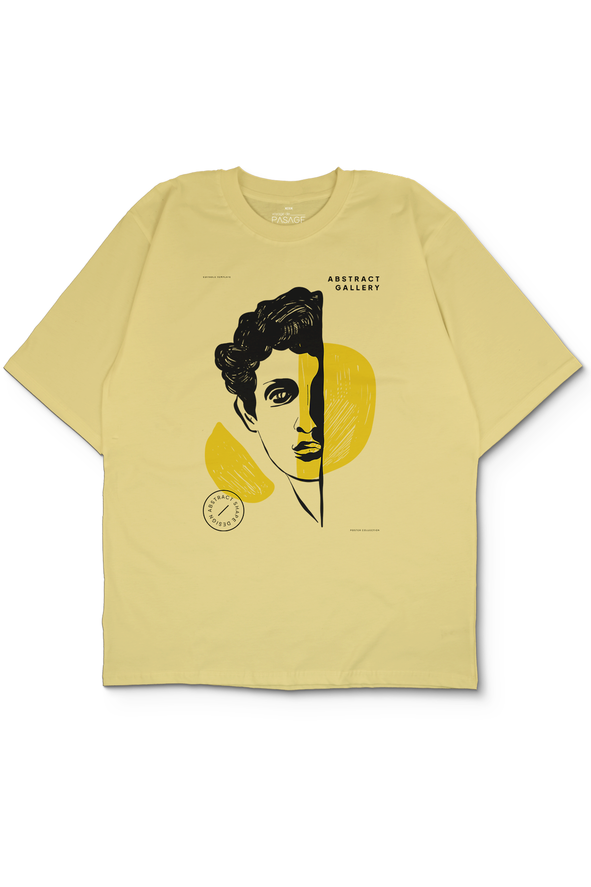Abstract Gallery Oversize Kadın Tişört