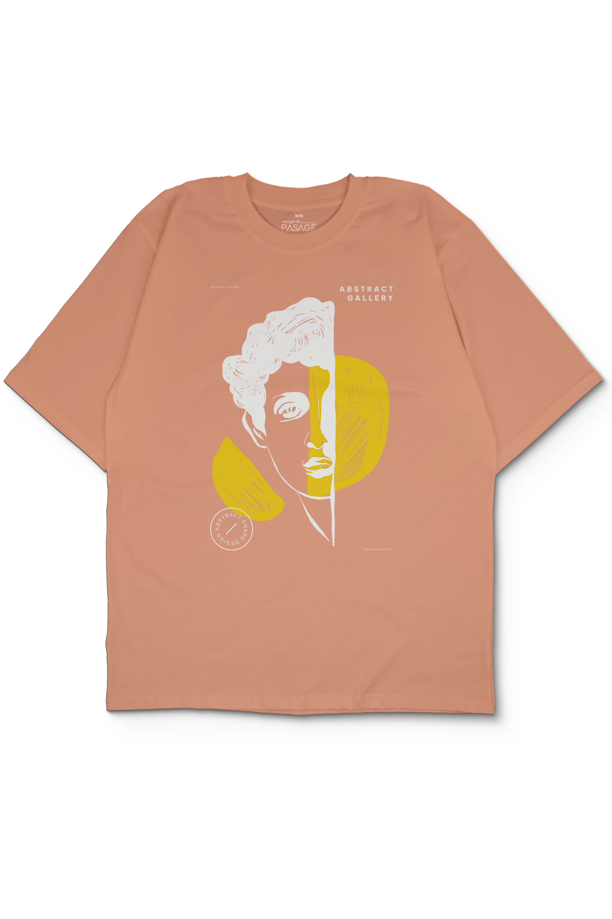 Abstract Gallery Oversize Kadın Tişört