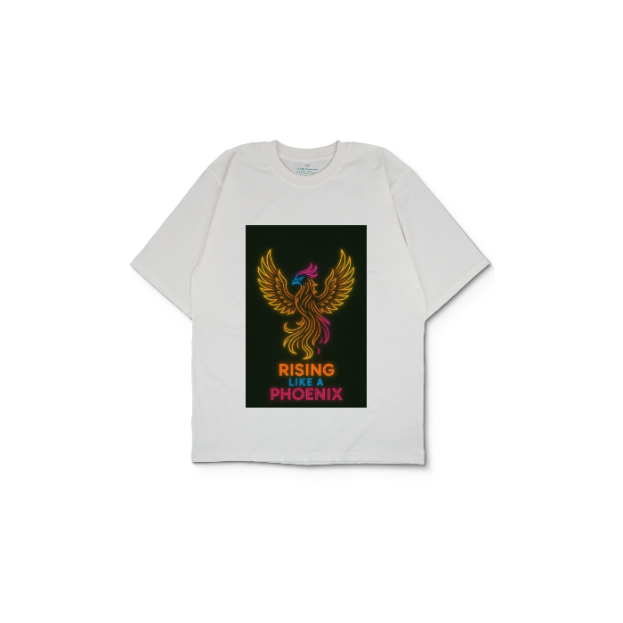 Kendin Tasarla Beyaz Oversize Tişört