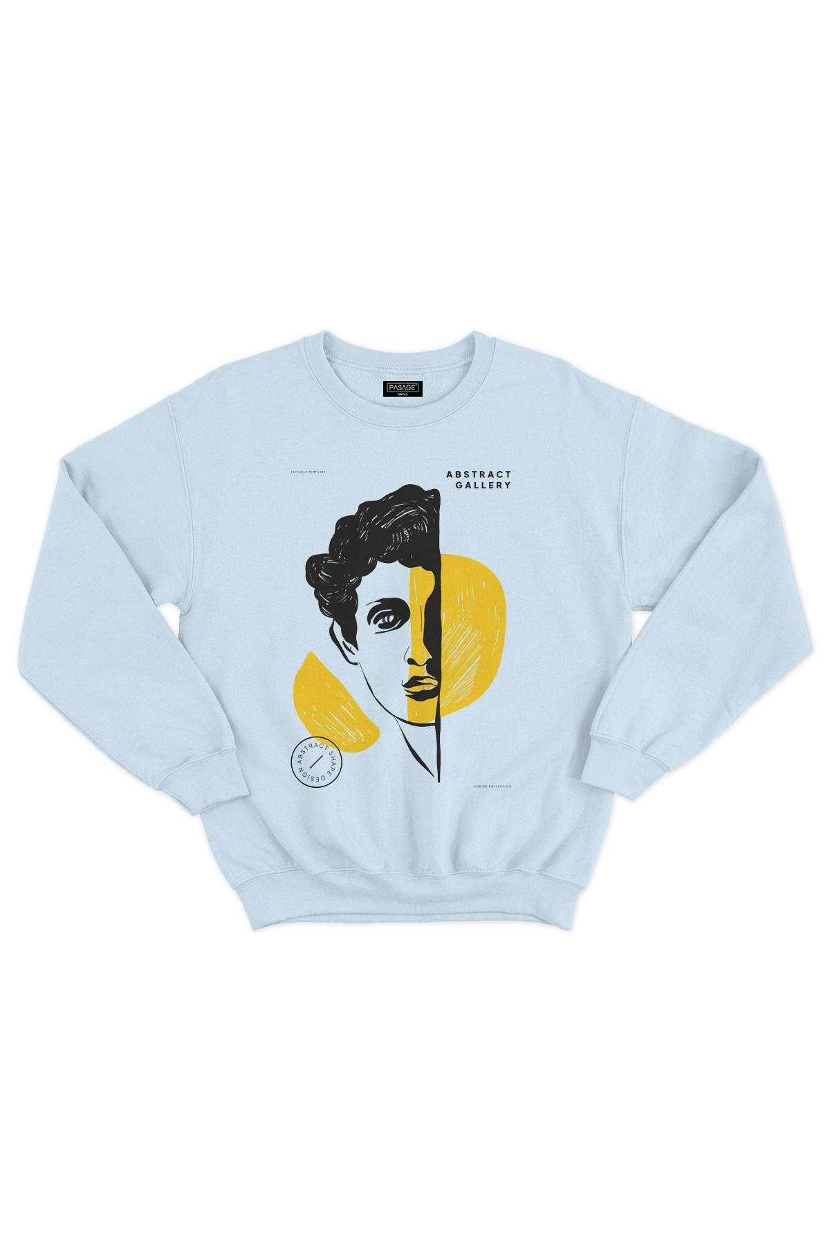 Abstract Gallery Oversize Erkek Sweatshirt - PΛSΛGE