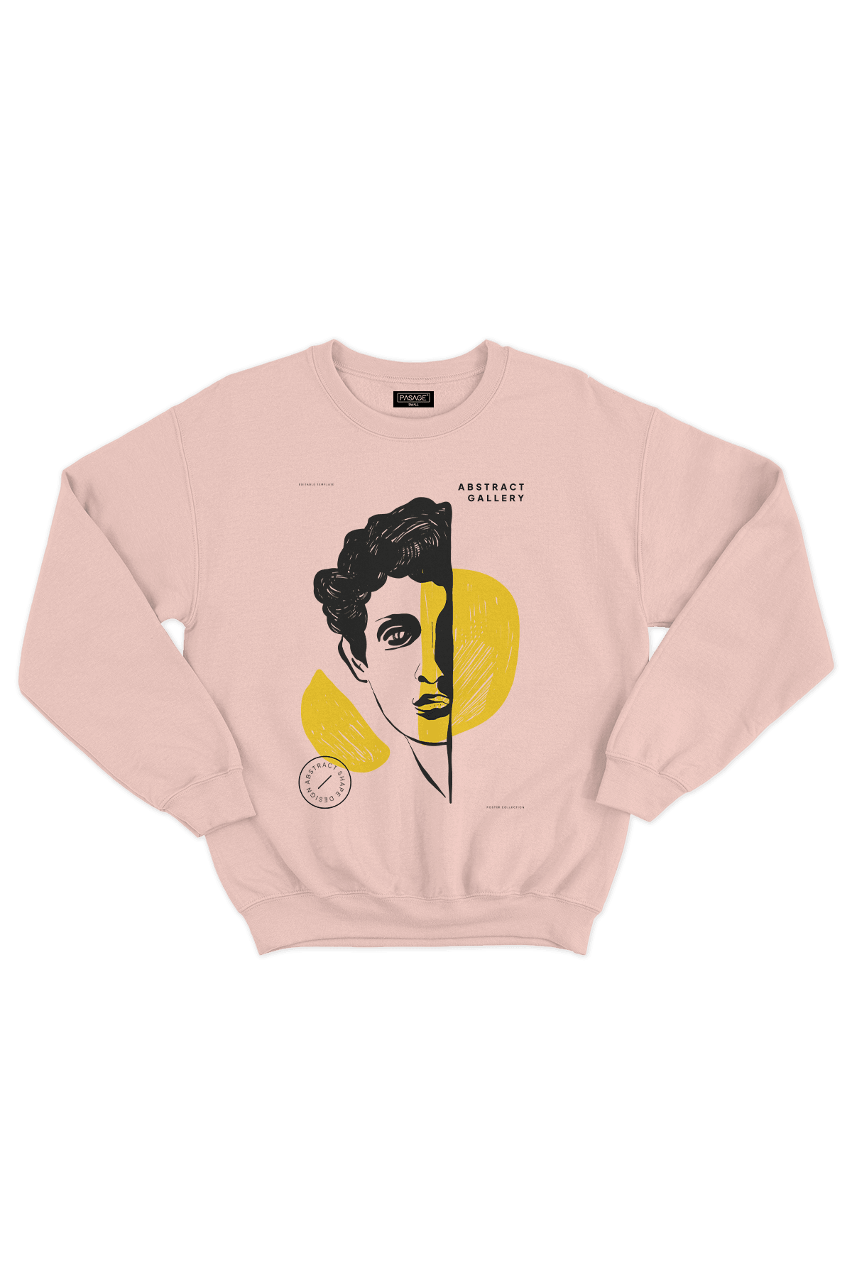 Abstract Gallery Oversize Erkek Sweatshirt - PΛSΛGE