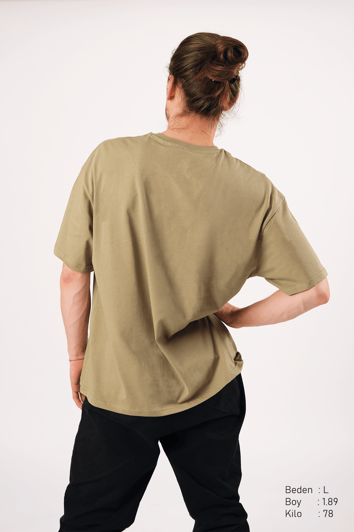 Basic Oversize Erkek Tişört - PΛSΛGE