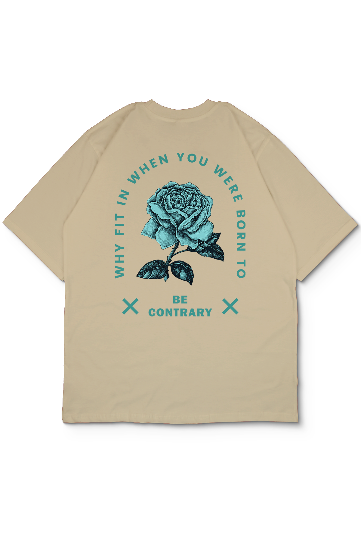 Be Contrary Oversize Erkek Tişört