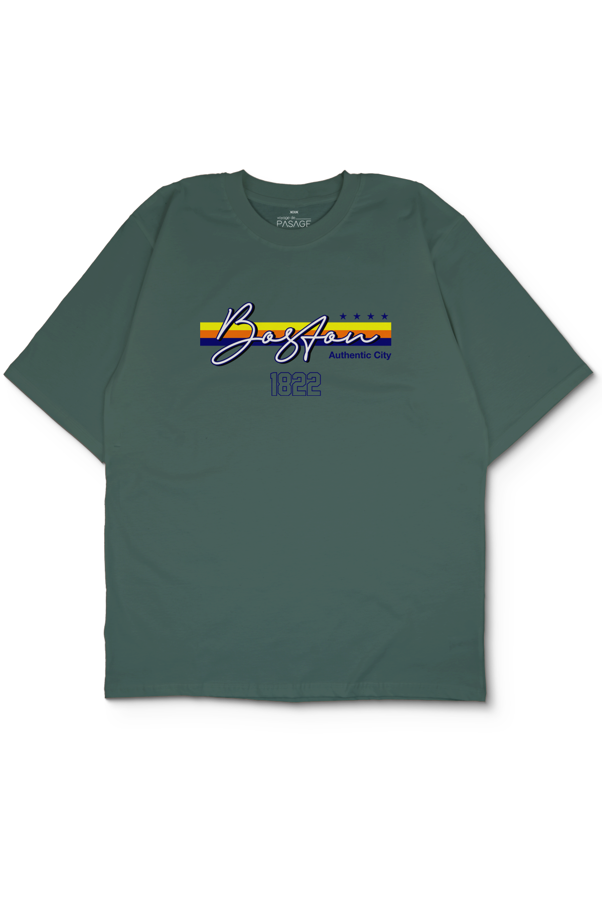 Boston City Oversize Erkek Tişört