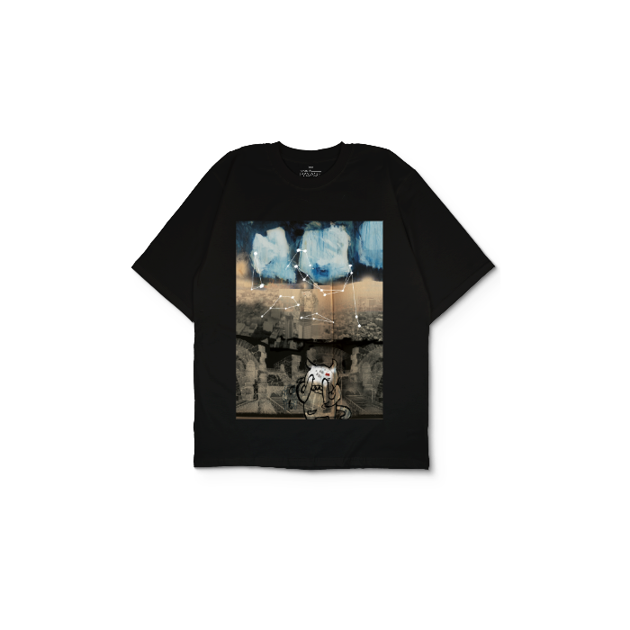 Kendin Tasarla Siyah Oversize Tişört