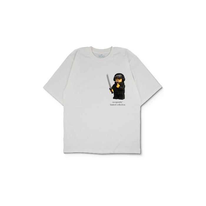 Kendin Tasarla Beyaz Oversize Tişört