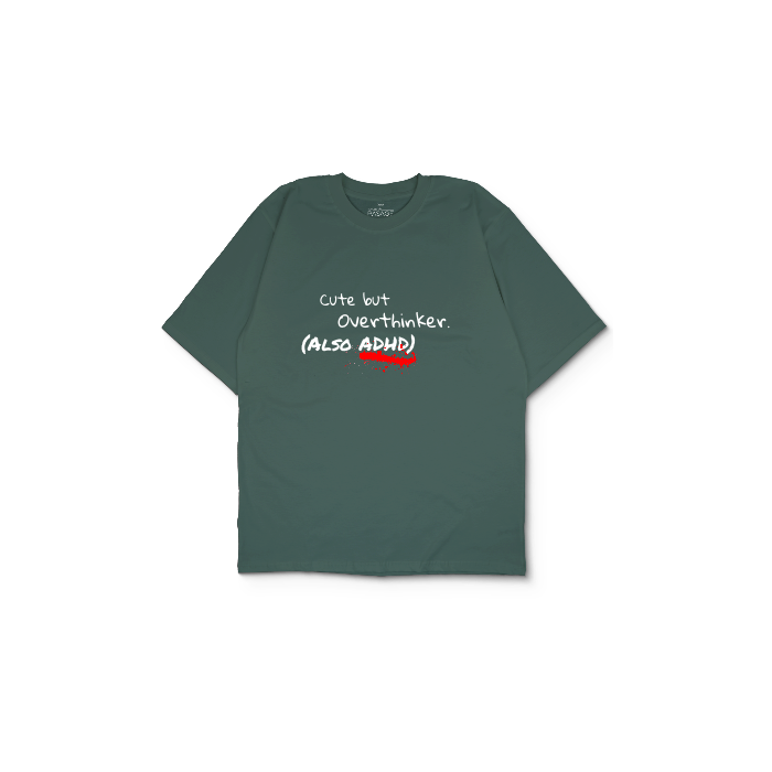 Kendin Tasarla Yeşil Oversize Tişört